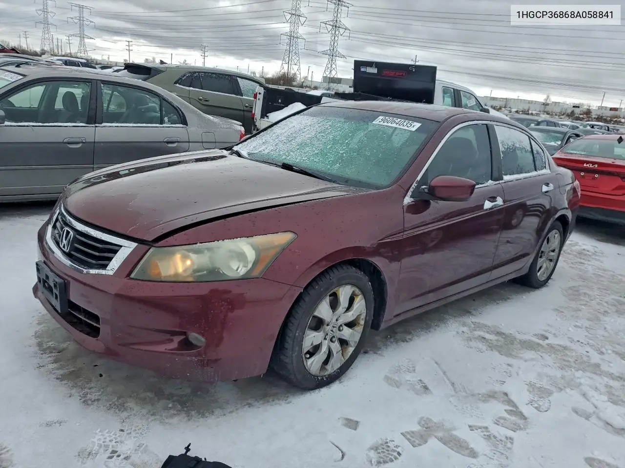 1HGCP36868A058841 2008 Honda Accord Exl