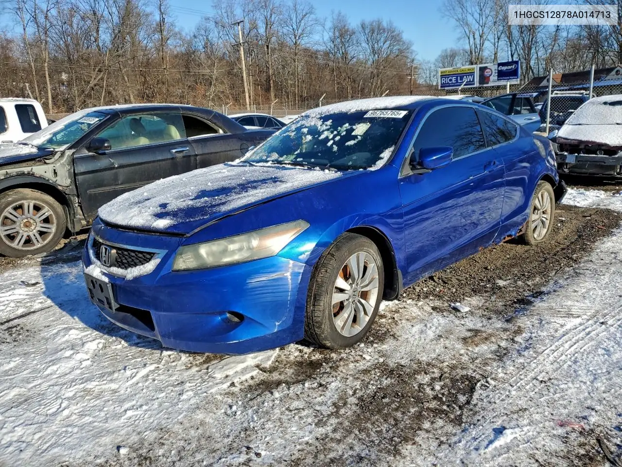 1HGCS12878A014713 2008 Honda Accord Exl