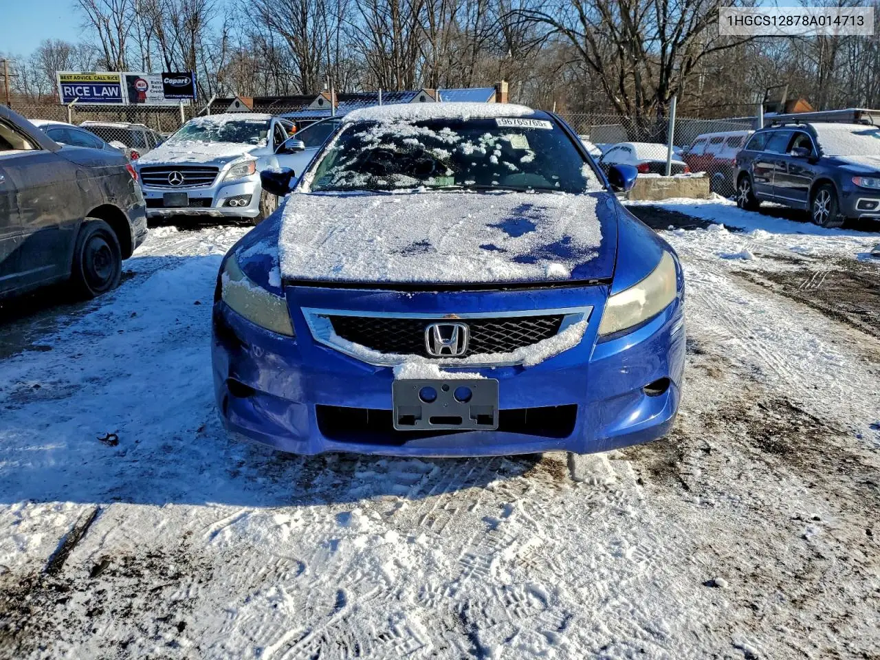 1HGCS12878A014713 2008 Honda Accord Exl
