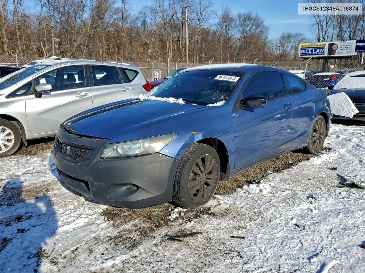 1HGCS12348A016374 2008 Honda Accord Lx-S