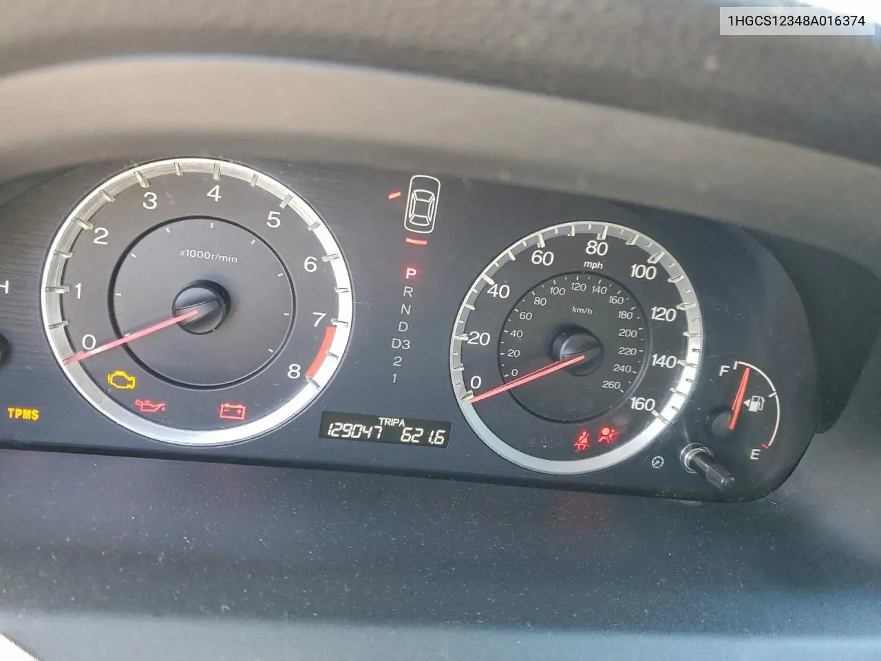 1HGCS12348A016374 2008 Honda Accord Lx-S