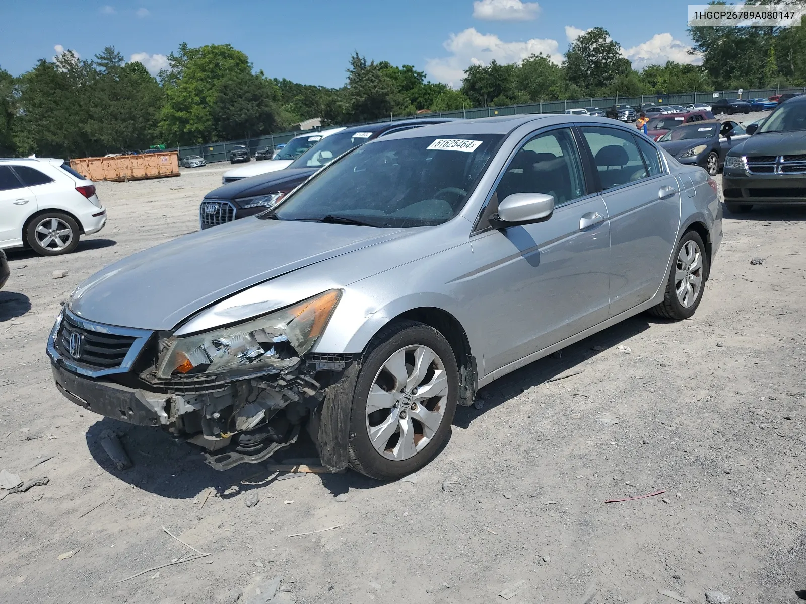 2009 Honda Accord Ex VIN: 1HGCP26789A080147 Lot: 61625464