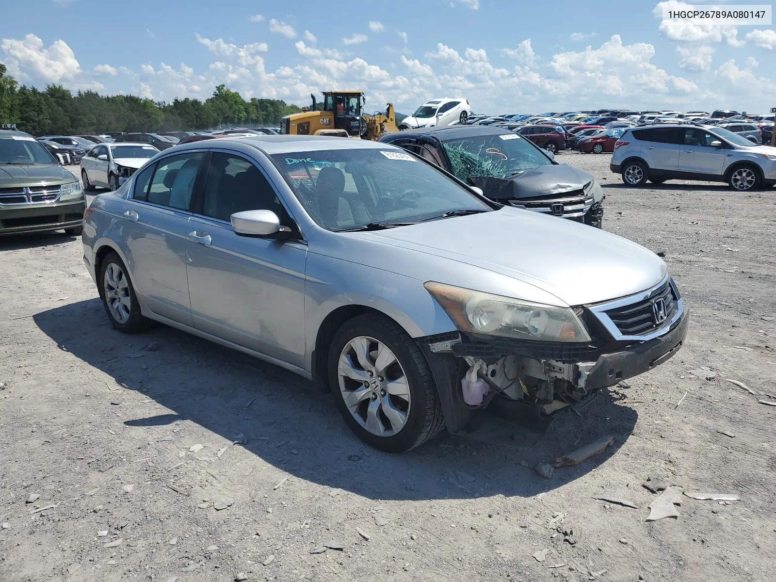 2009 Honda Accord Ex VIN: 1HGCP26789A080147 Lot: 61625464