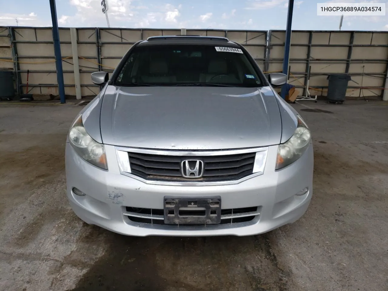 2009 Honda Accord Exl VIN: 1HGCP36889A034574 Lot: 65663944