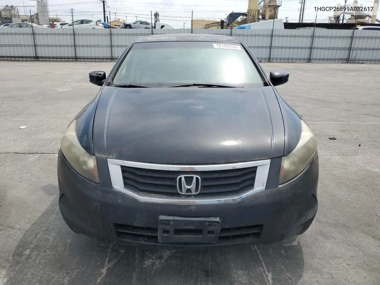 2009 Honda Accord Exl VIN: 1HGCP26899A032617 Lot: 72185024