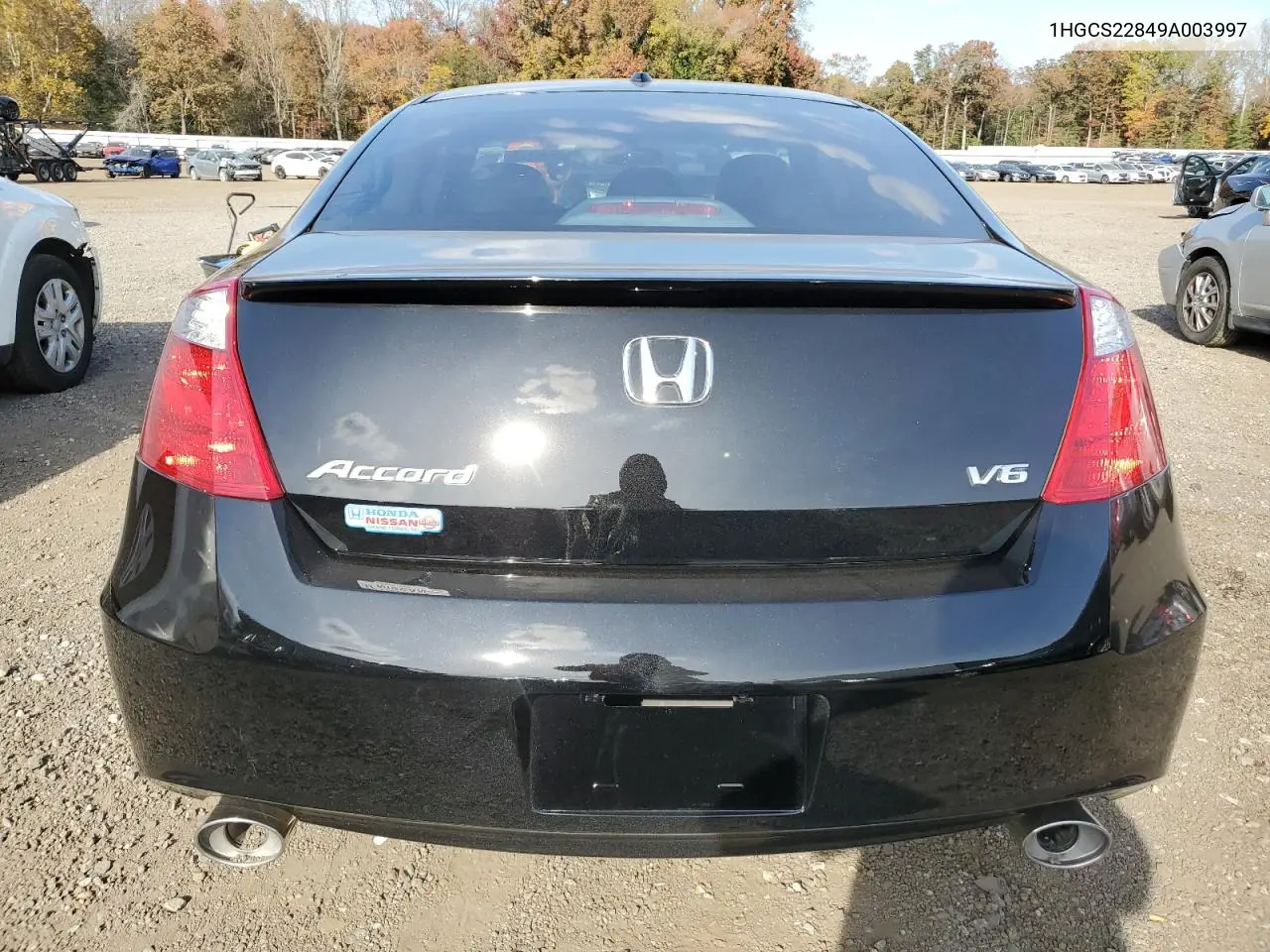 1HGCS22849A003997 2009 Honda Accord Exl