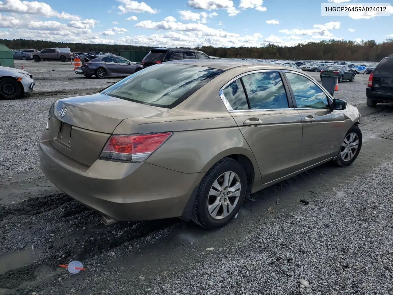 1HGCP26459A024012 2009 Honda Accord Lxp