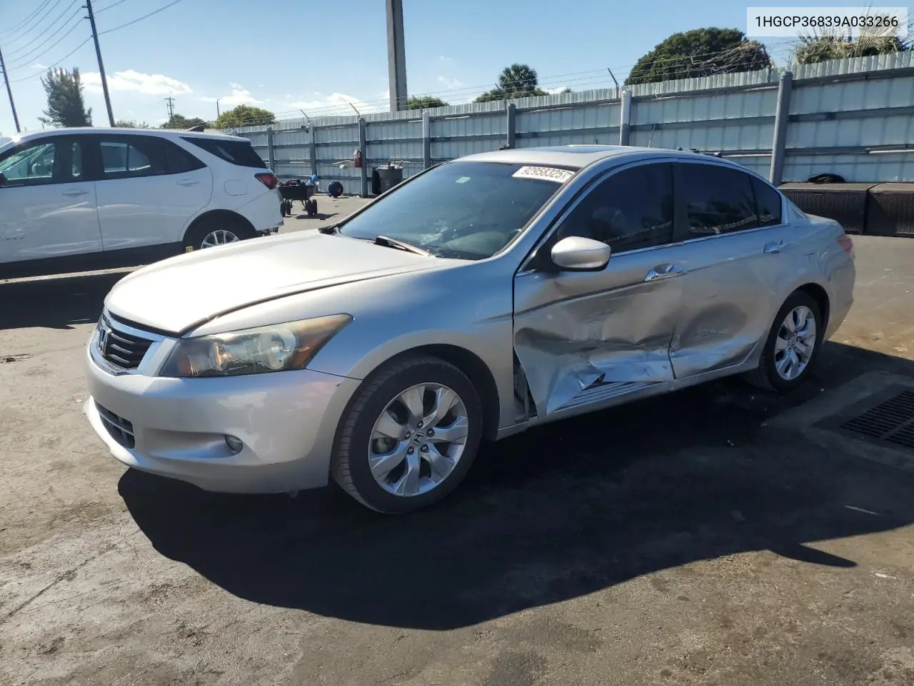 1HGCP36839A033266 2009 Honda Accord Exl
