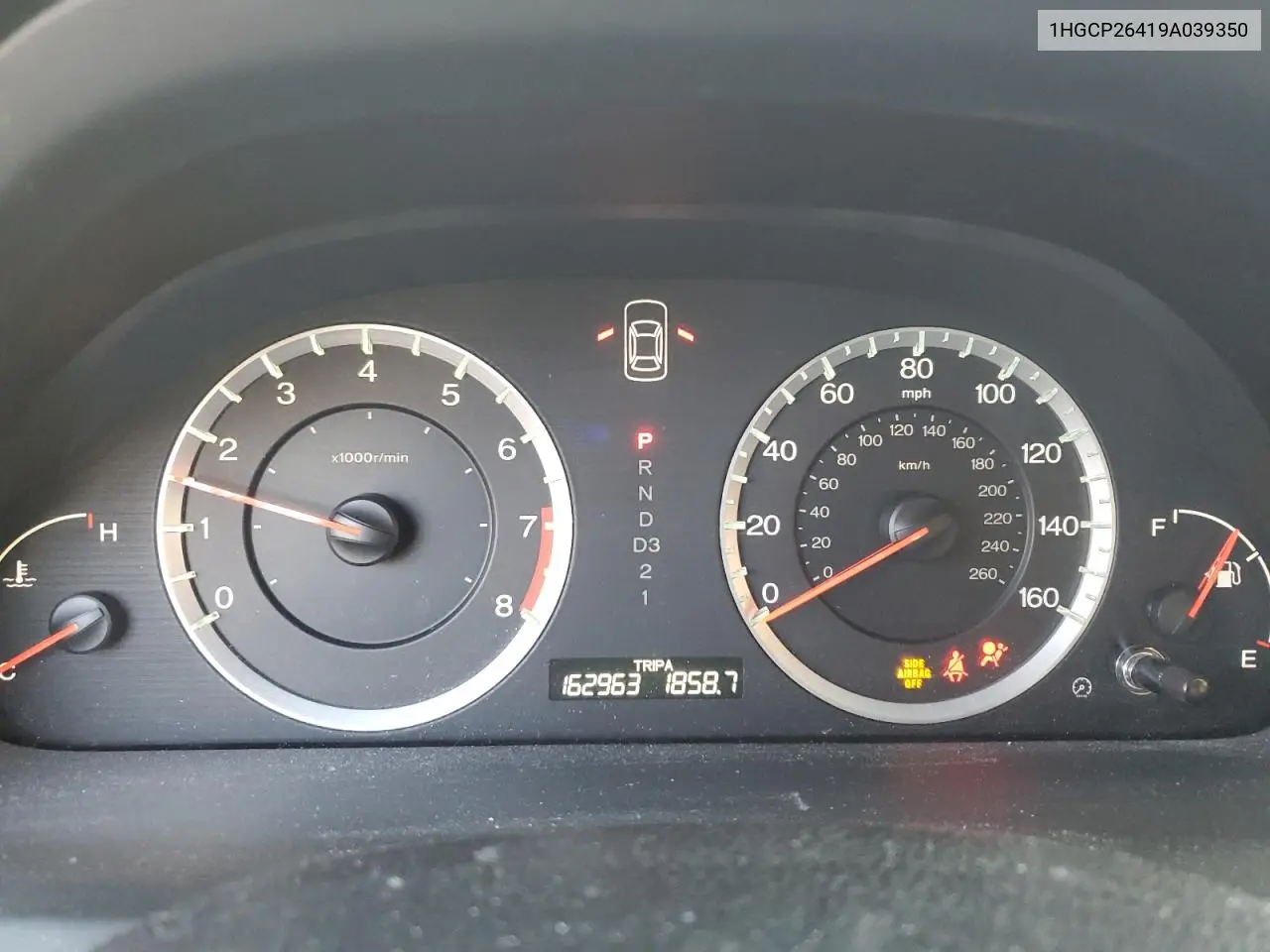 1HGCP26419A039350 2009 Honda Accord Lxp