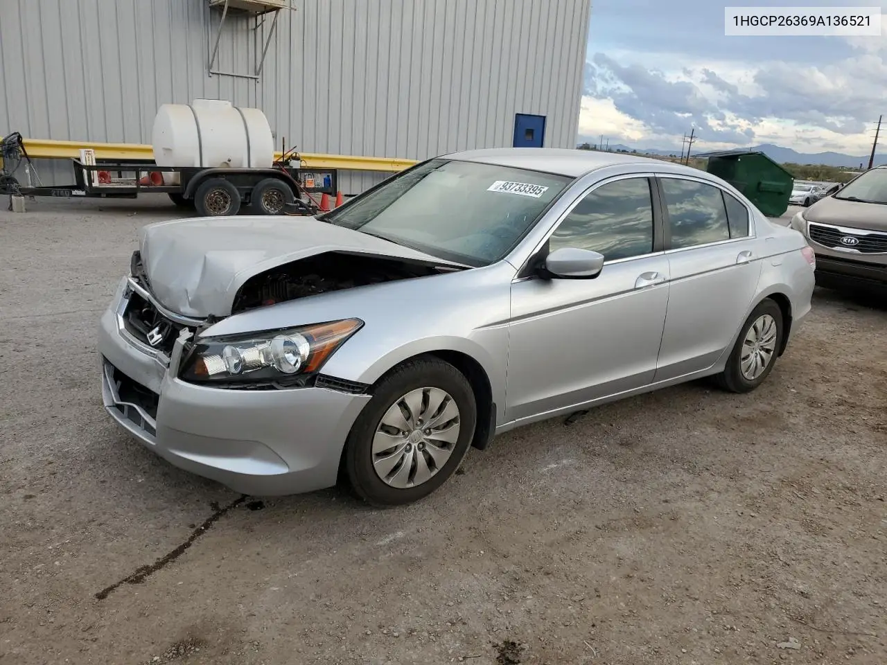 1HGCP26369A136521 2009 Honda Accord Lx