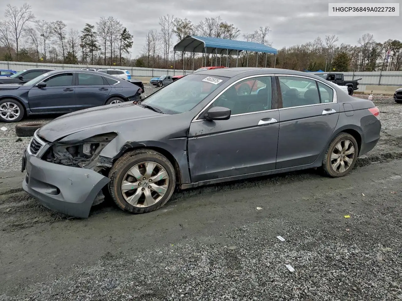 1HGCP36849A022728 2009 Honda Accord Exl