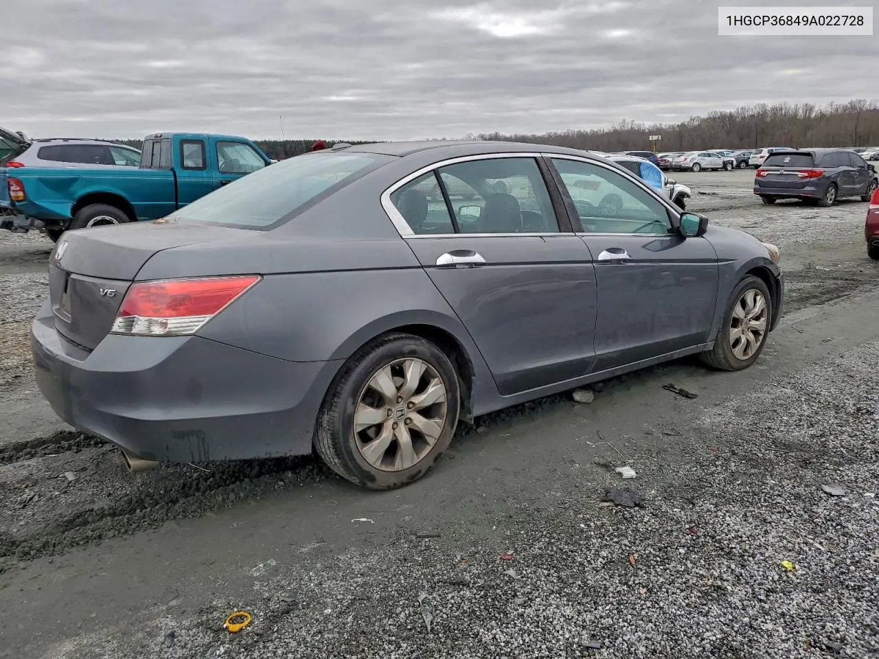 1HGCP36849A022728 2009 Honda Accord Exl