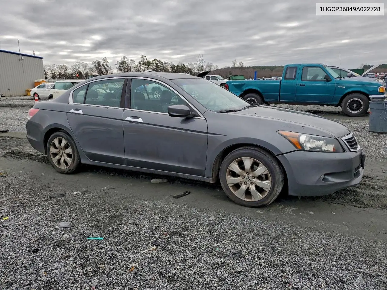 1HGCP36849A022728 2009 Honda Accord Exl
