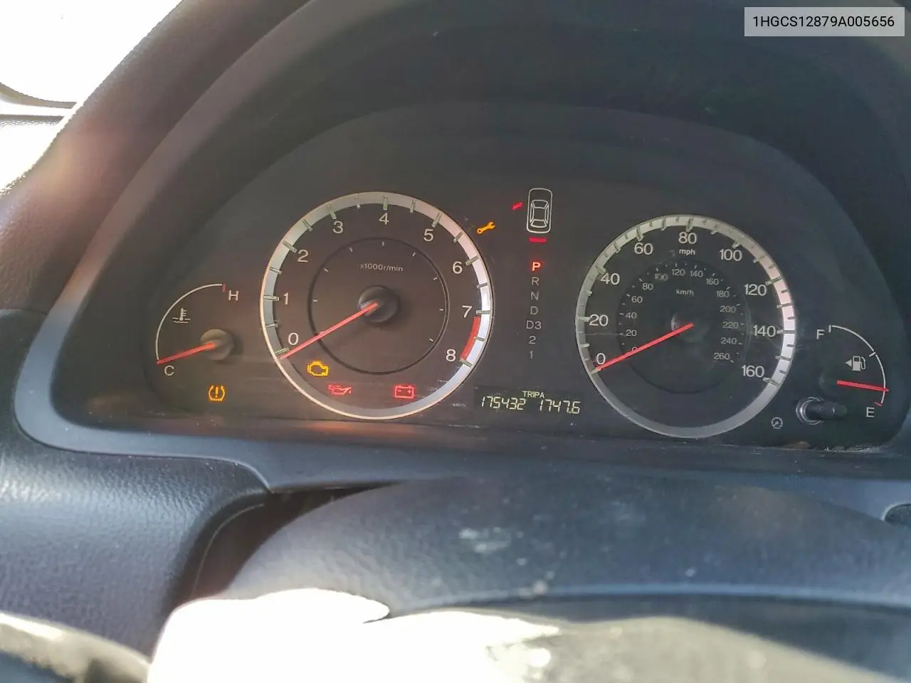 1HGCS12879A005656 2009 Honda Accord Exl