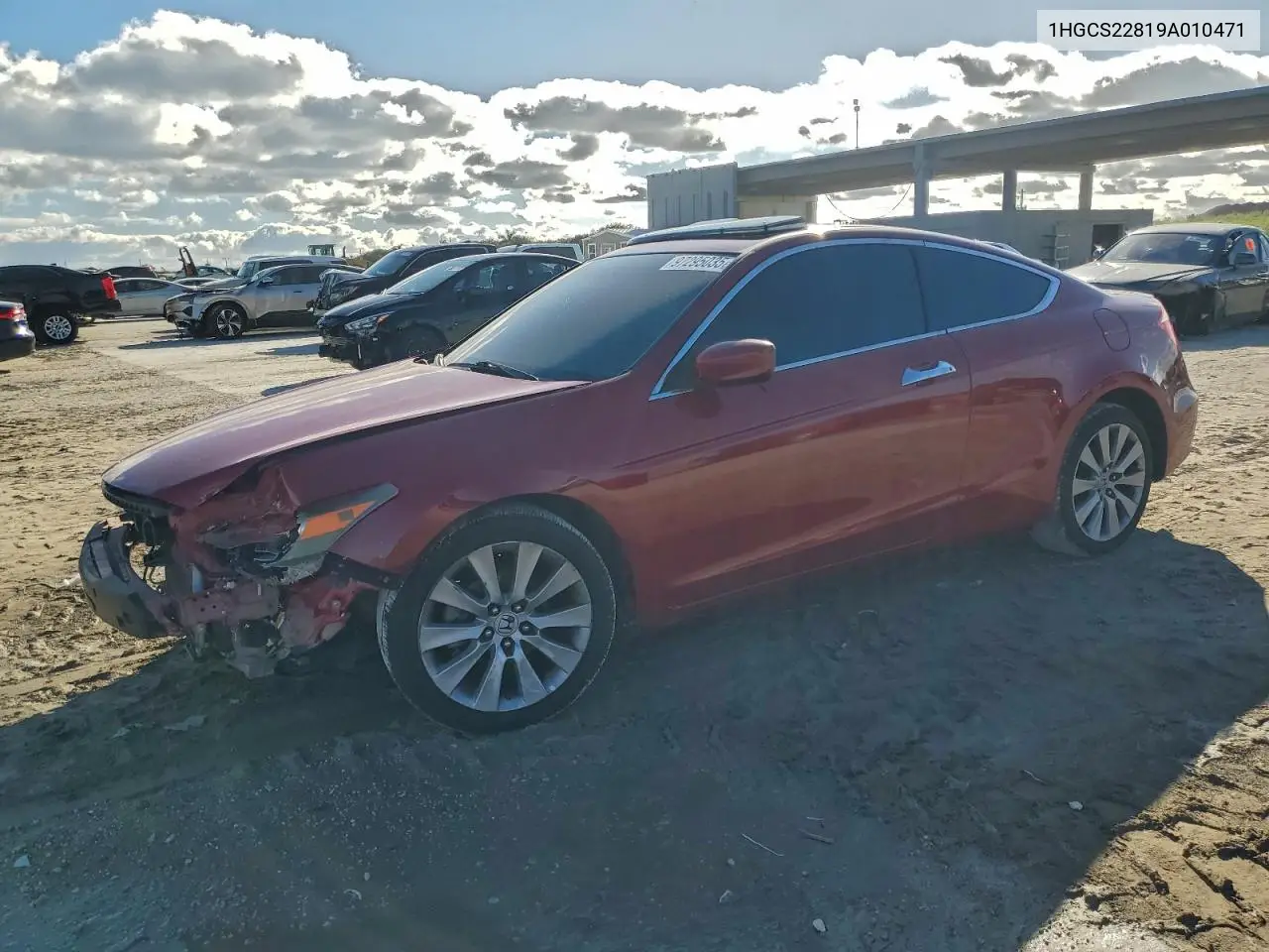 1HGCS22819A010471 2009 Honda Accord Exl