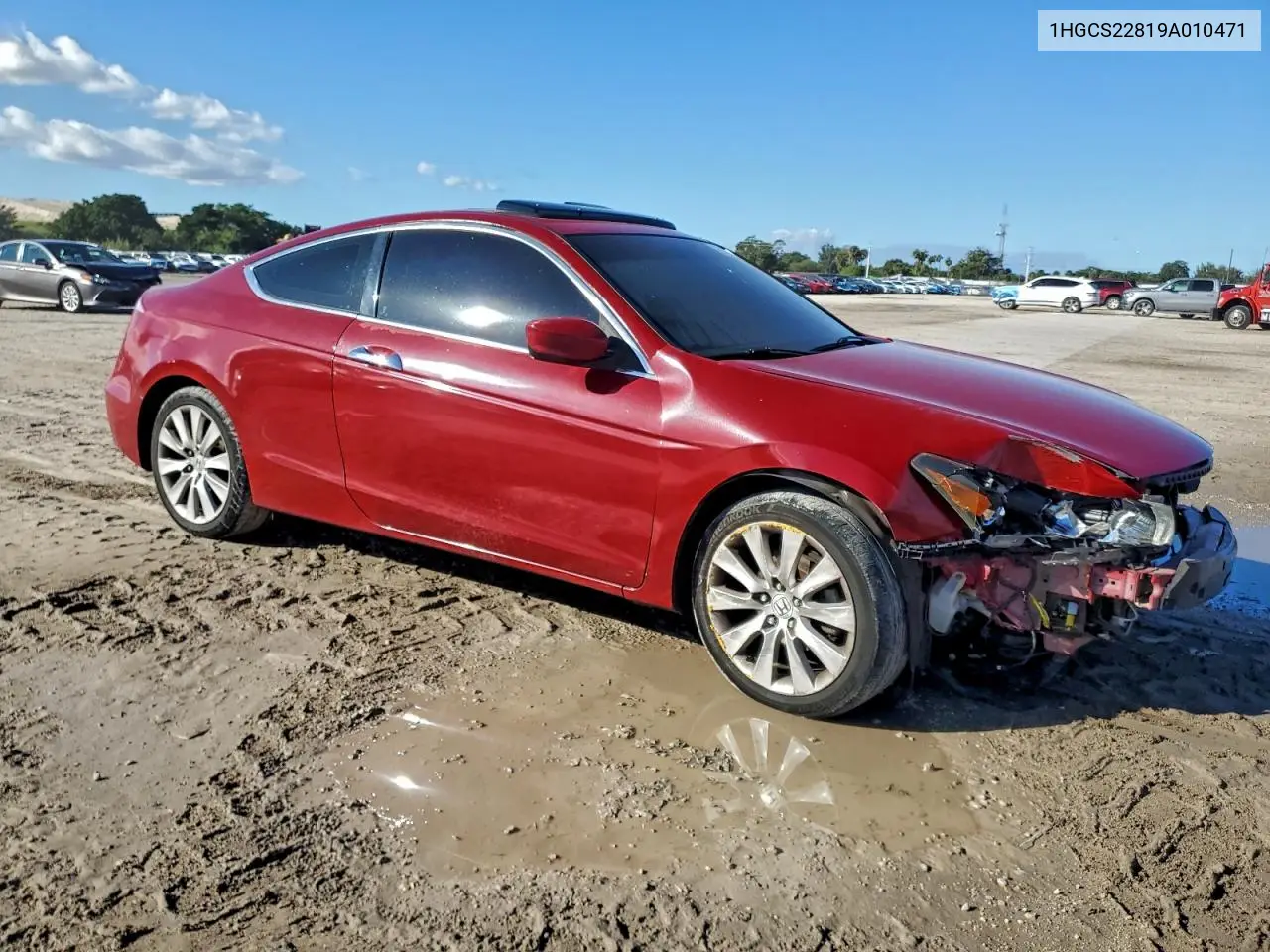 1HGCS22819A010471 2009 Honda Accord Exl