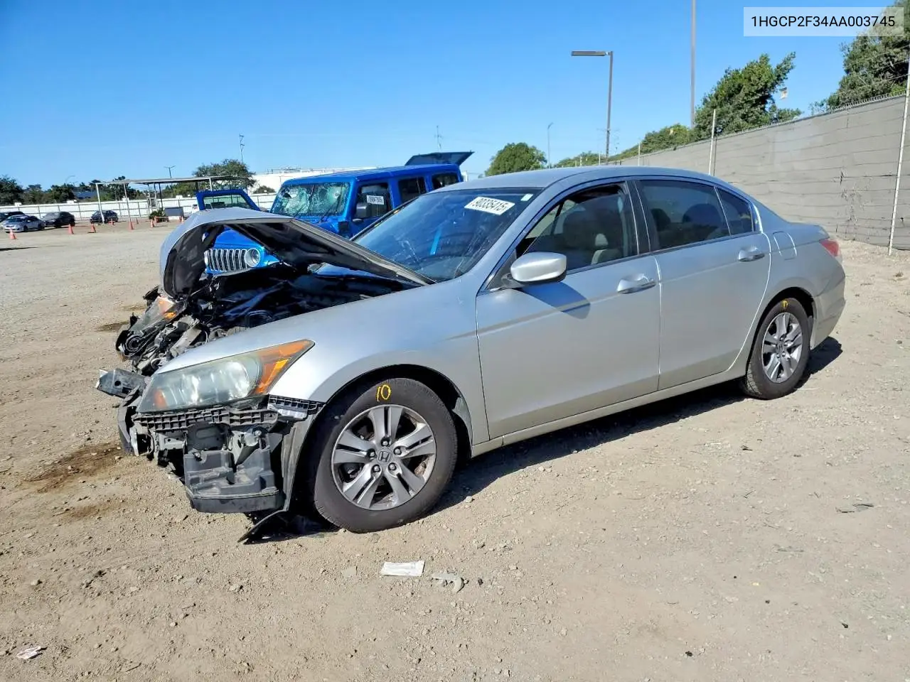 1HGCP2F34AA003745 2010 Honda Accord Lx