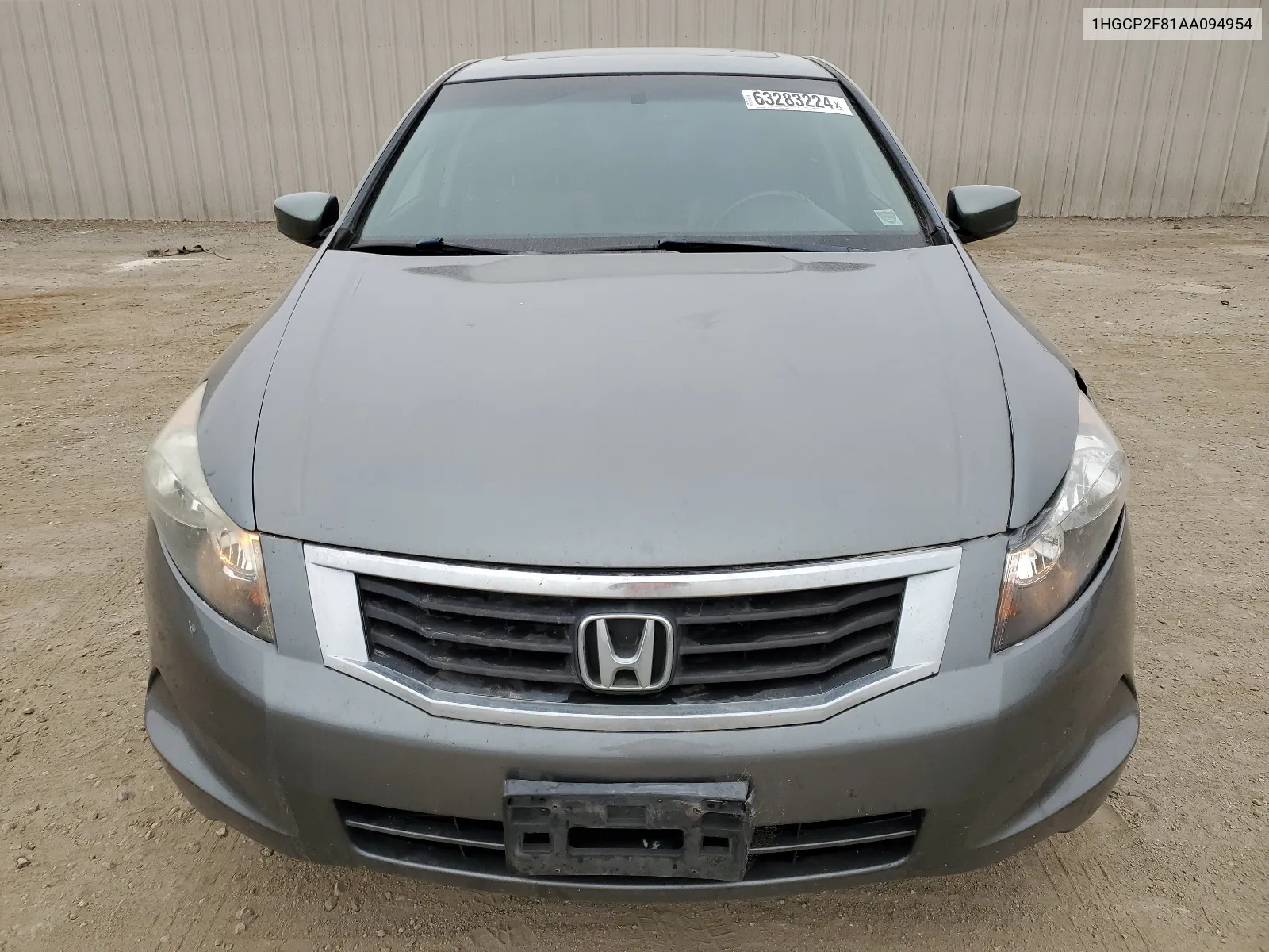 2010 Honda Accord Exl VIN: 1HGCP2F81AA094954 Lot: 63283224