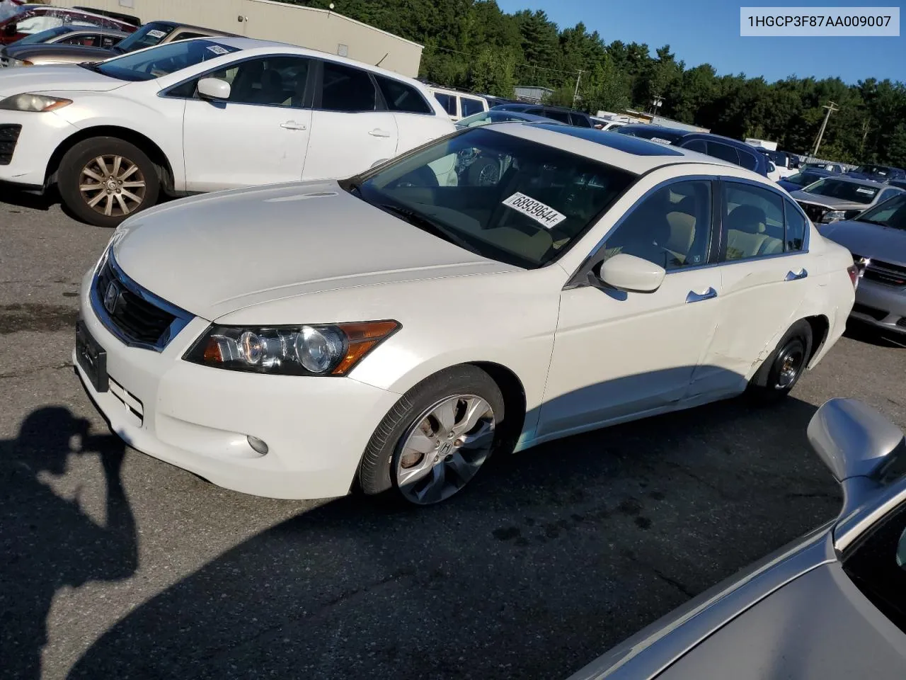 2010 Honda Accord Exl VIN: 1HGCP3F87AA009007 Lot: 68939644