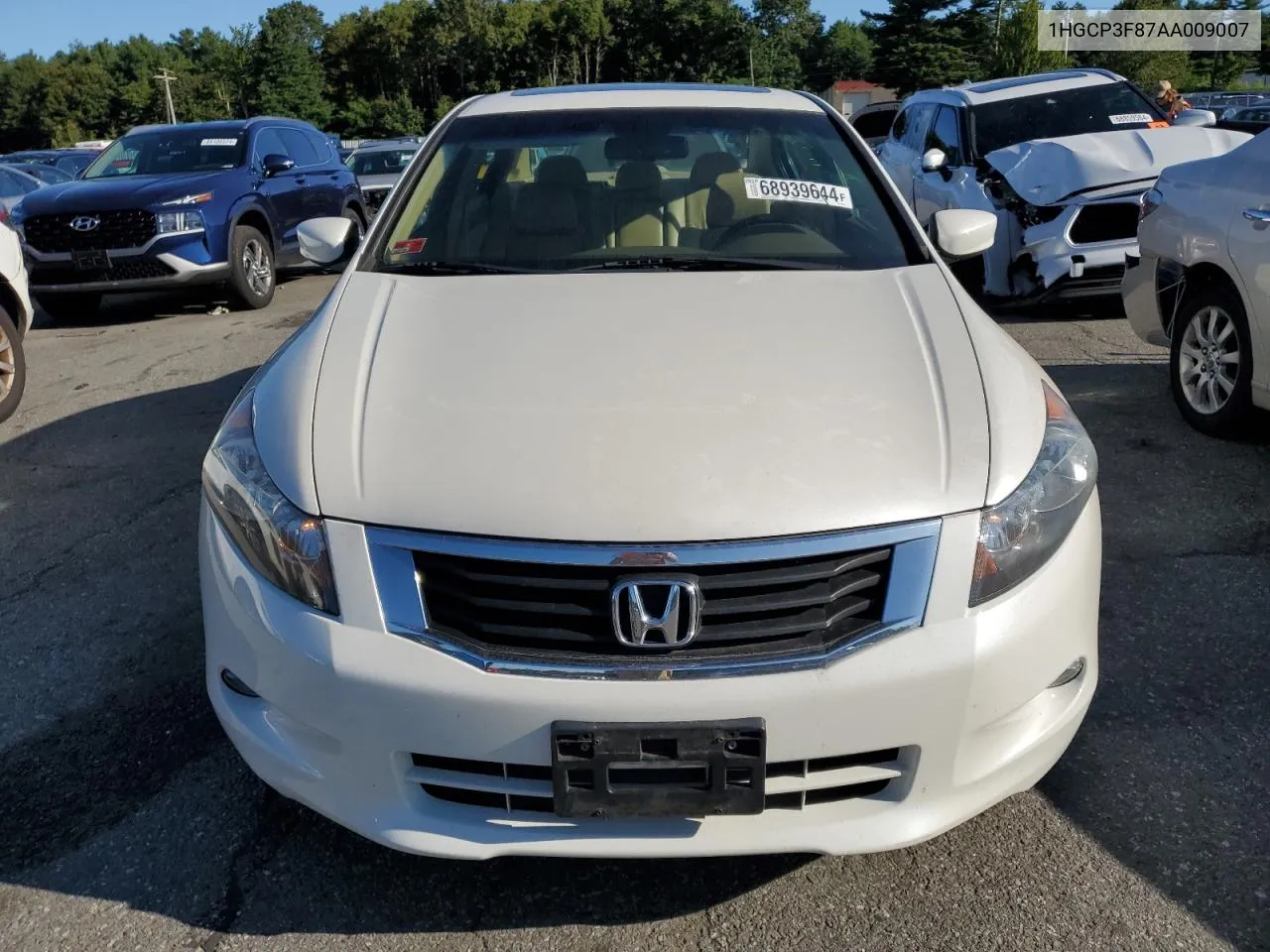 2010 Honda Accord Exl VIN: 1HGCP3F87AA009007 Lot: 68939644