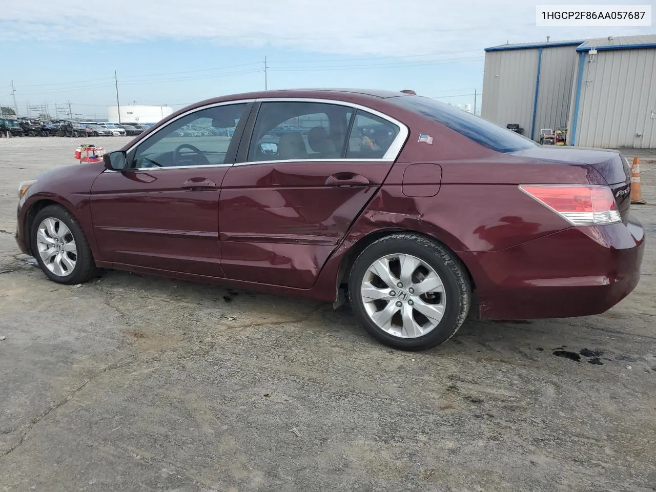 2010 Honda Accord Exl VIN: 1HGCP2F86AA057687 Lot: 70043964