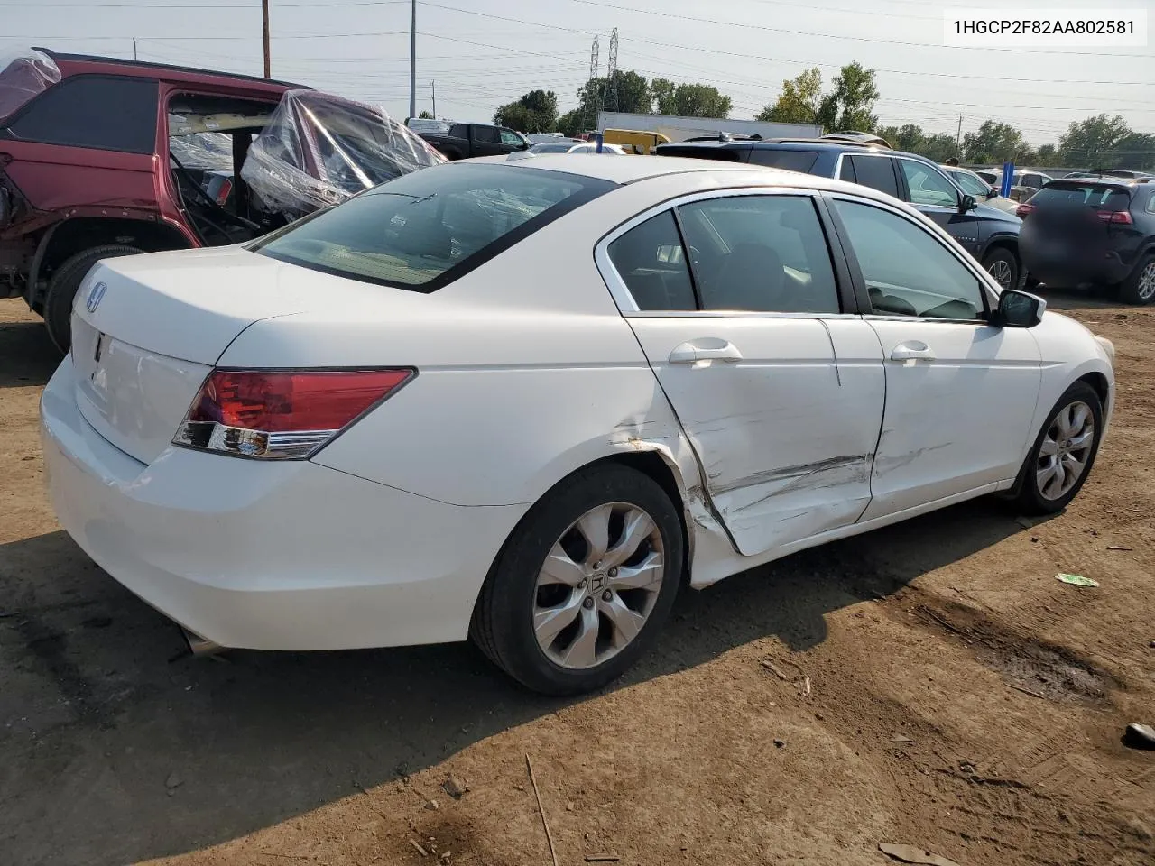 2010 Honda Accord Exl VIN: 1HGCP2F82AA802581 Lot: 71172534