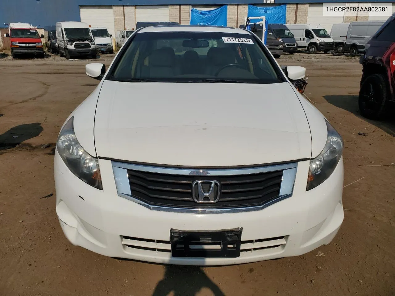 1HGCP2F82AA802581 2010 Honda Accord Exl