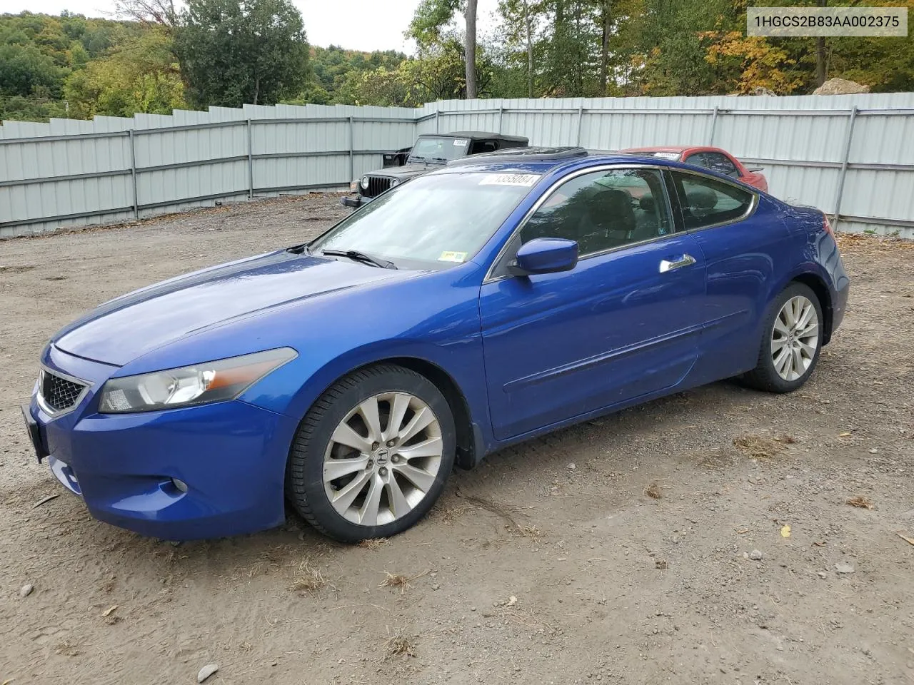 2010 Honda Accord Exl VIN: 1HGCS2B83AA002375 Lot: 71355084