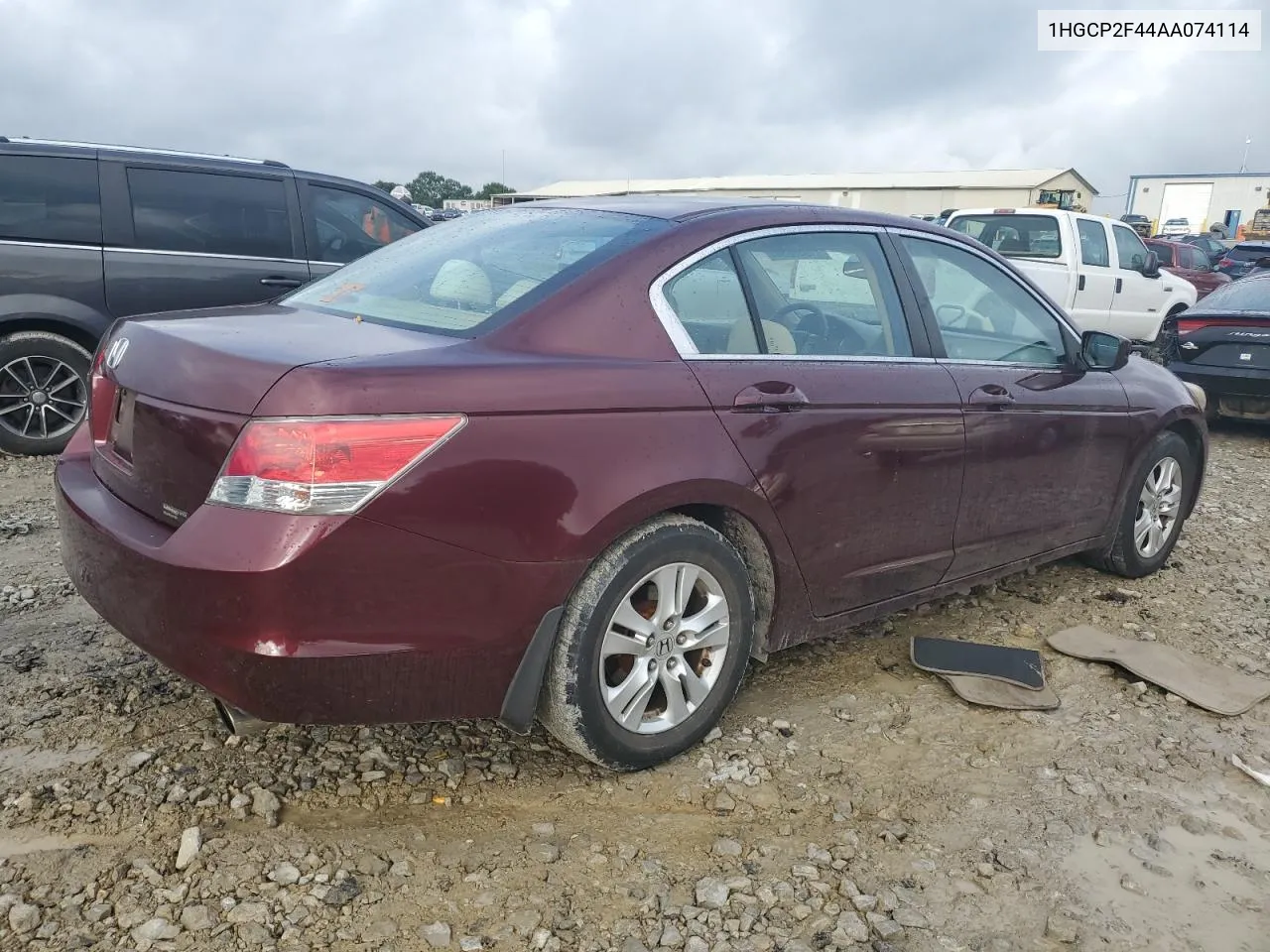 2010 Honda Accord Lxp VIN: 1HGCP2F44AA074114 Lot: 71935834