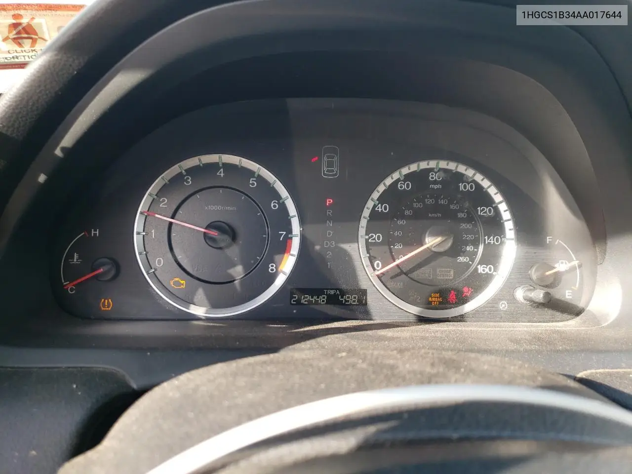 1HGCS1B34AA017644 2010 Honda Accord