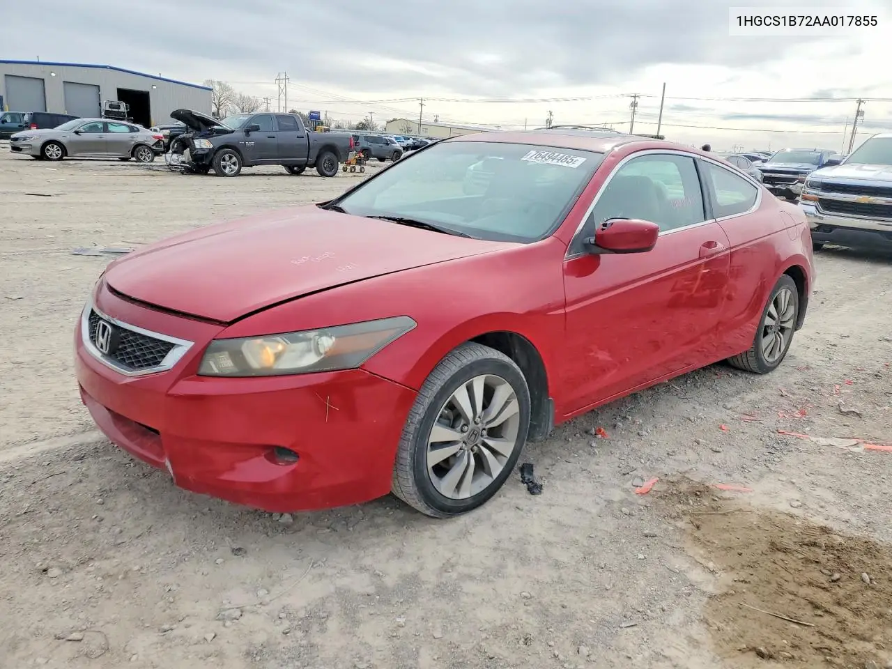 1HGCS1B72AA017855 2010 Honda Accord Ex
