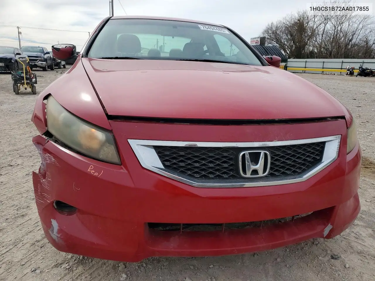 1HGCS1B72AA017855 2010 Honda Accord Ex