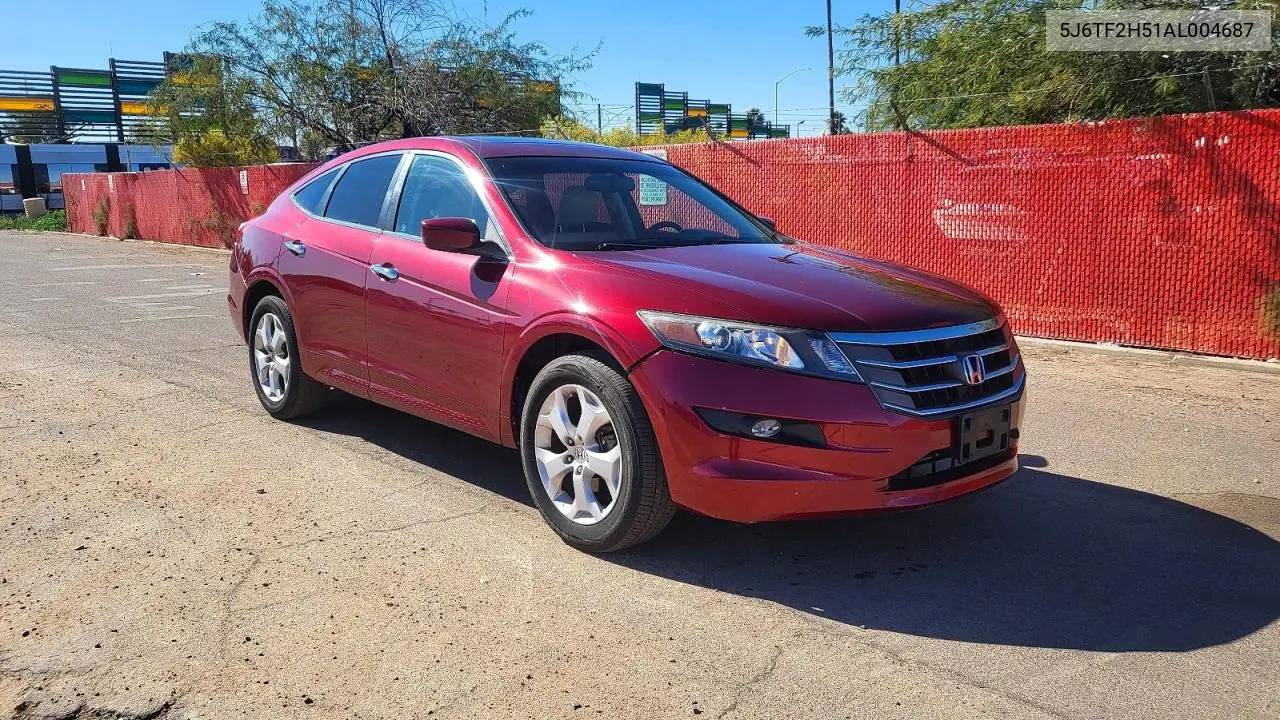 5J6TF2H51AL004687 2010 Honda Accord Crosstour Exl