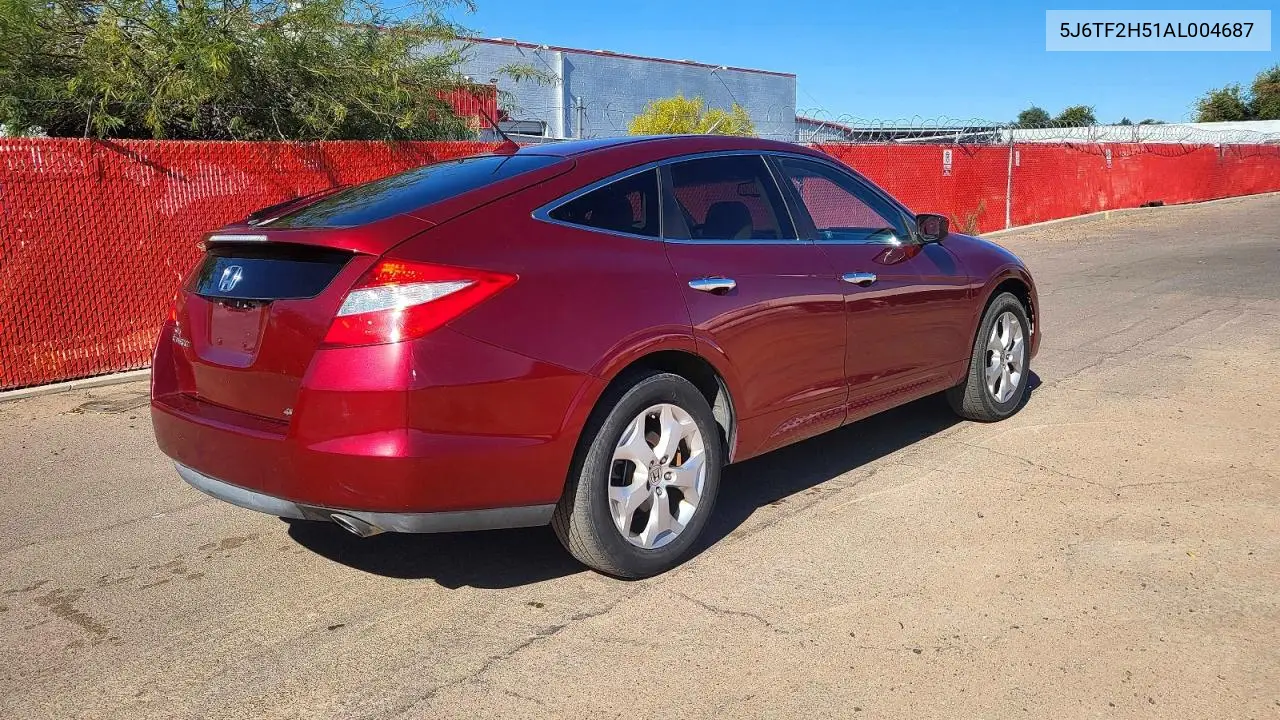 5J6TF2H51AL004687 2010 Honda Accord Crosstour Exl