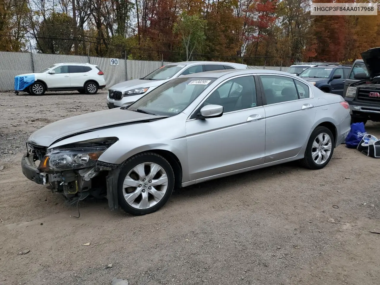 1HGCP3F84AA017968 2010 Honda Accord Exl