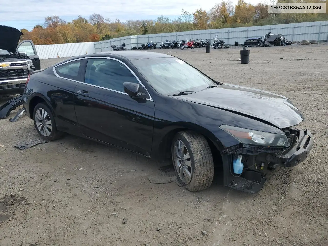 1HGCS1B35AA020360 2010 Honda Accord Lx