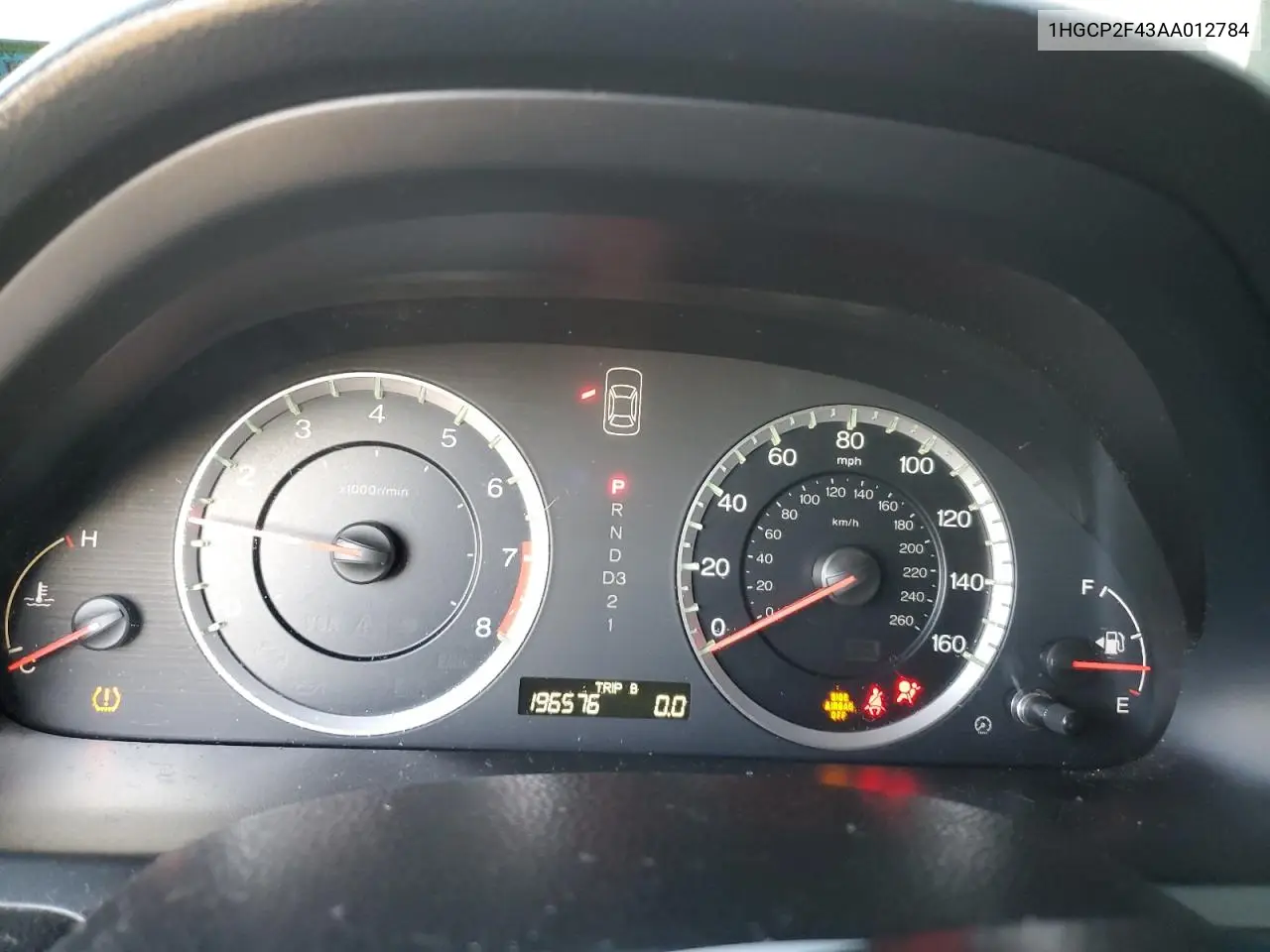 1HGCP2F43AA012784 2010 Honda Accord Lxp