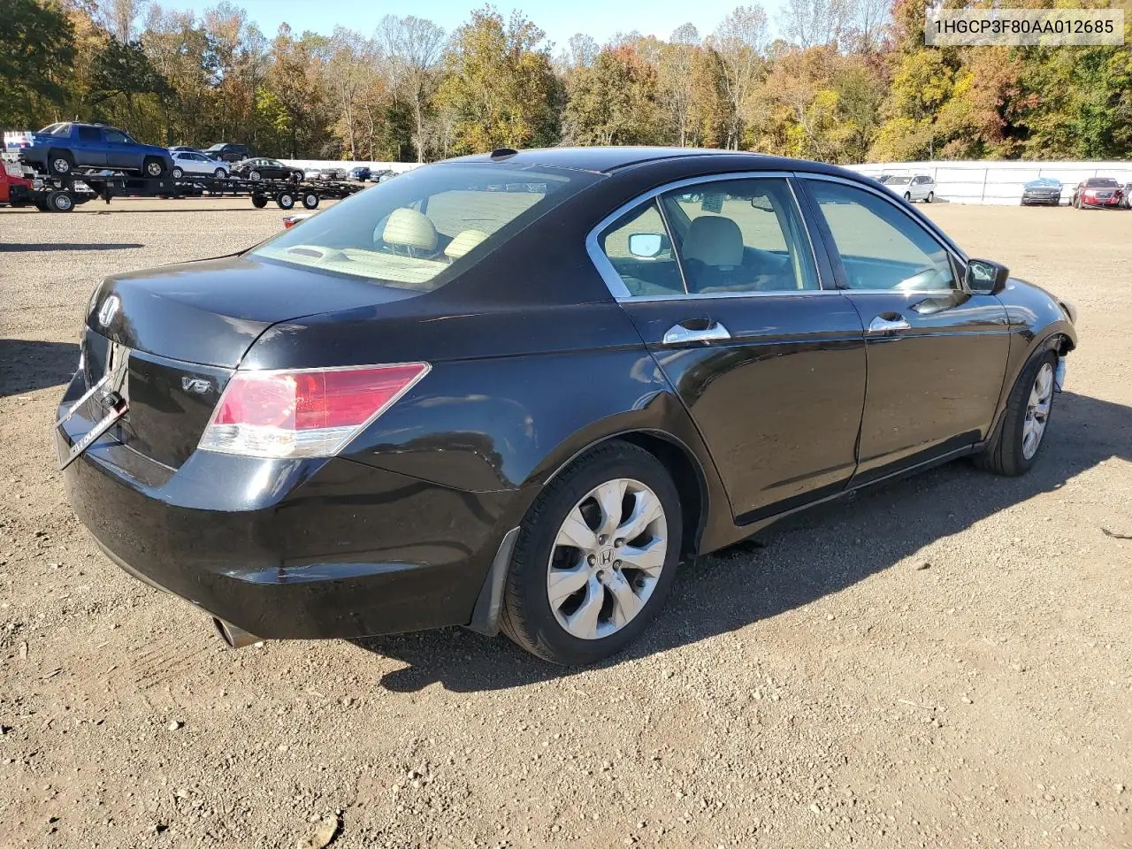 1HGCP3F80AA012685 2010 Honda Accord Exl