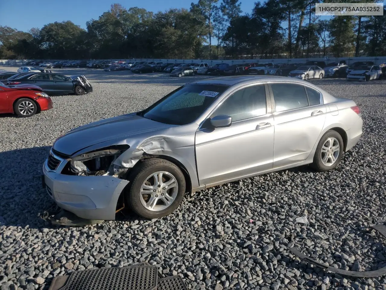 1HGCP2F75AA035252 2010 Honda Accord Ex