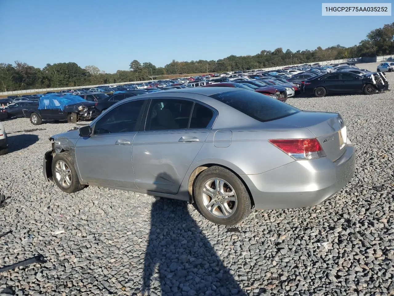 1HGCP2F75AA035252 2010 Honda Accord Ex