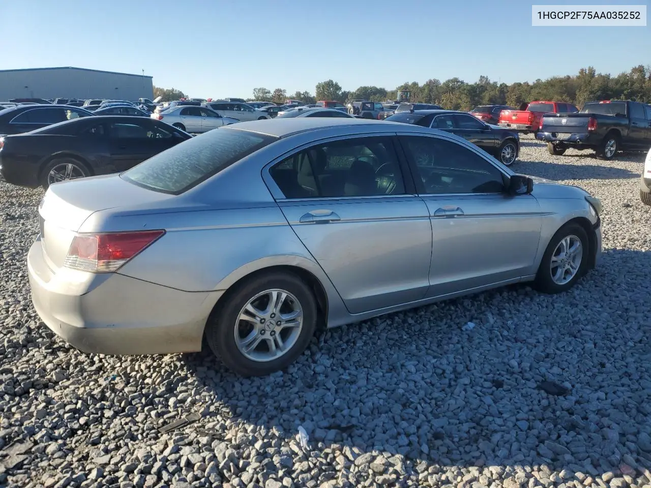 1HGCP2F75AA035252 2010 Honda Accord Ex