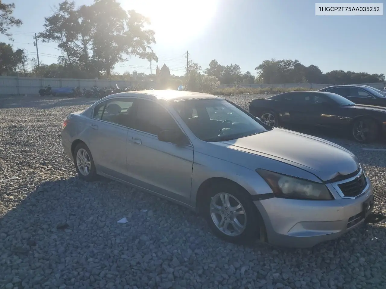1HGCP2F75AA035252 2010 Honda Accord Ex