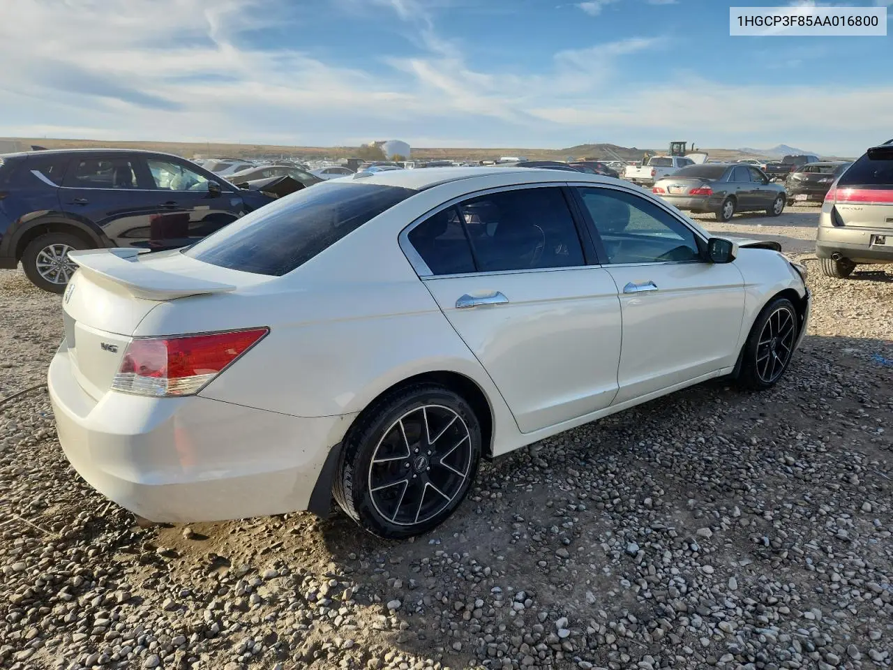 1HGCP3F85AA016800 2010 Honda Accord Exl