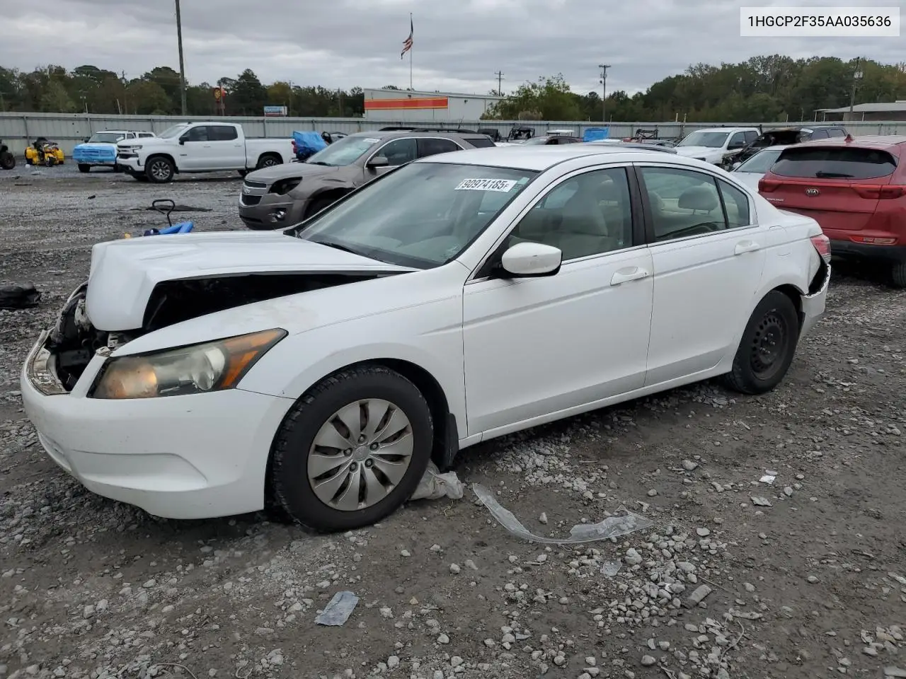 1HGCP2F35AA035636 2010 Honda Accord Lx