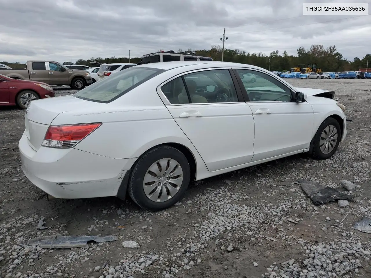 1HGCP2F35AA035636 2010 Honda Accord Lx