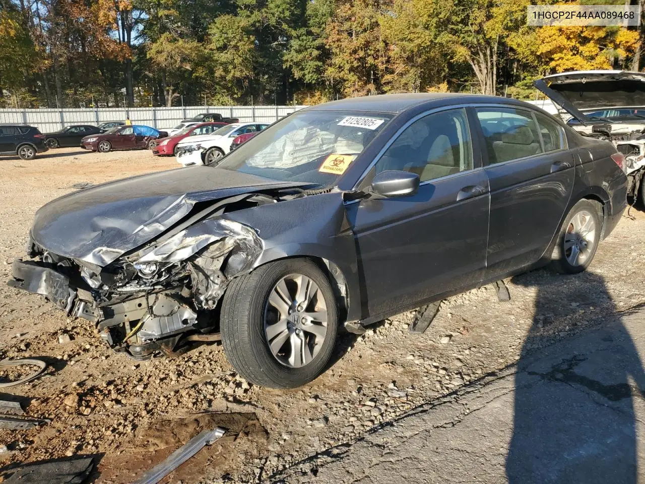 1HGCP2F44AA089468 2010 Honda Accord Lxp