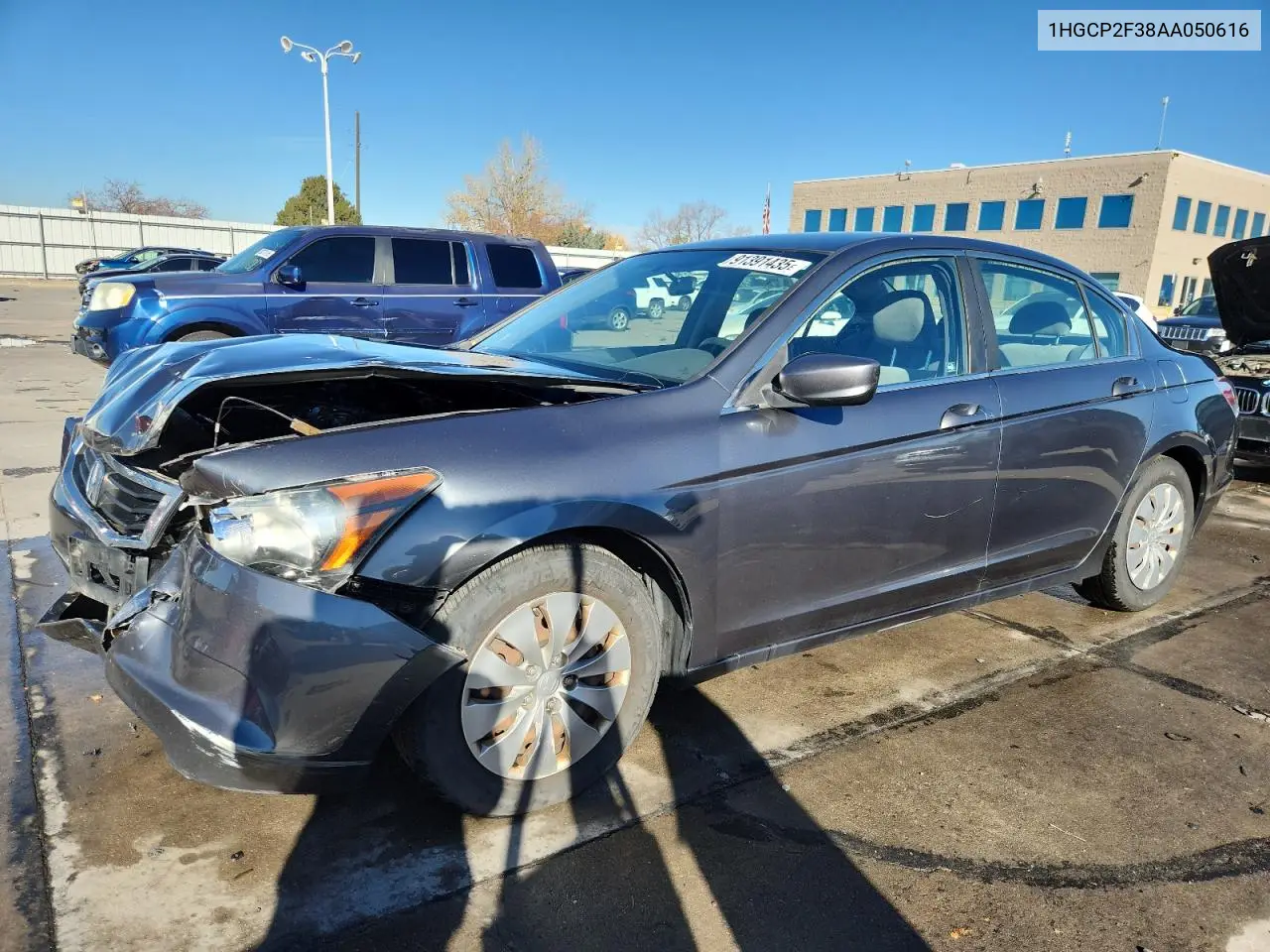 1HGCP2F38AA050616 2010 Honda Accord Lx