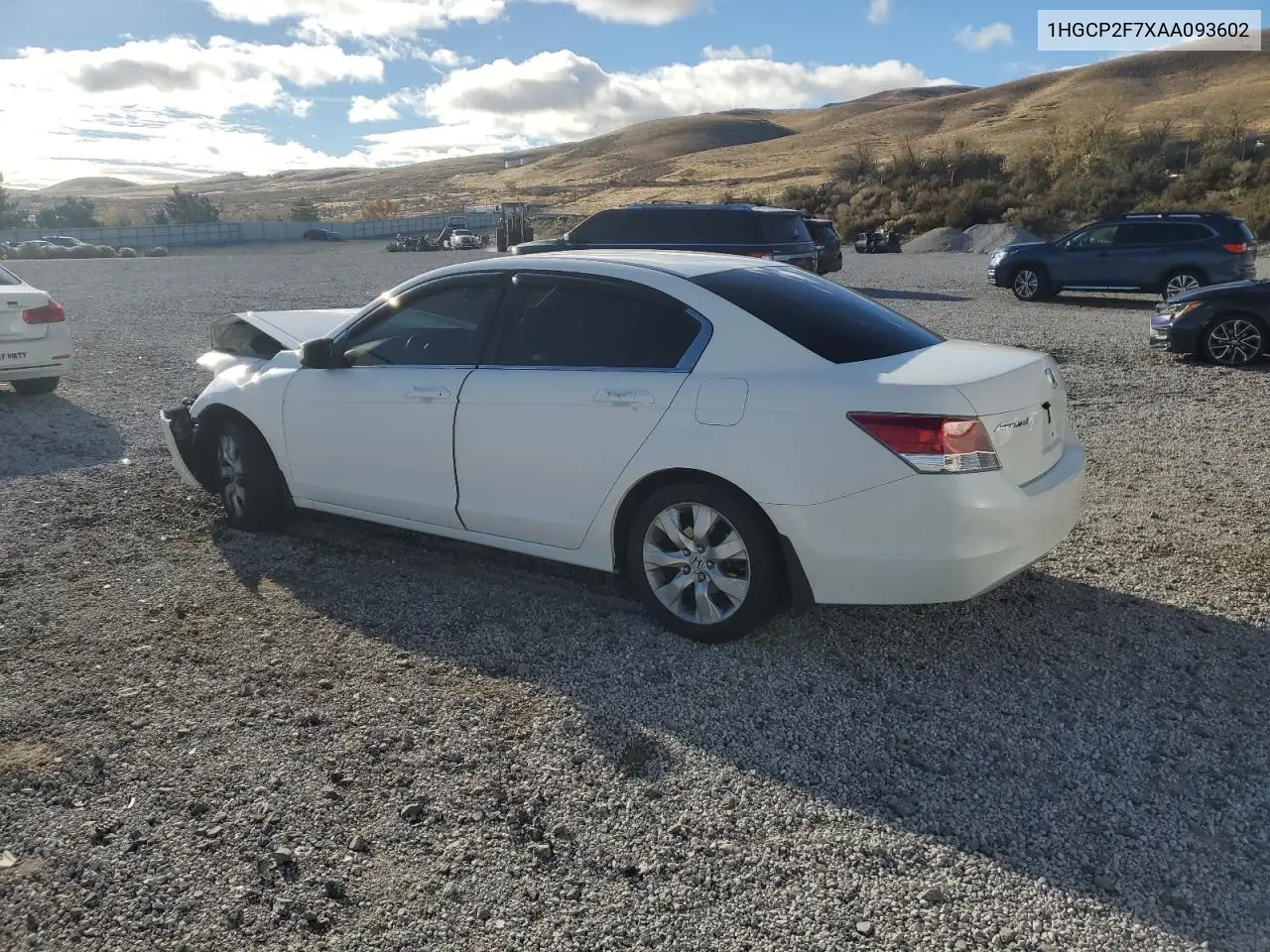 1HGCP2F7XAA093602 2010 Honda Accord Ex