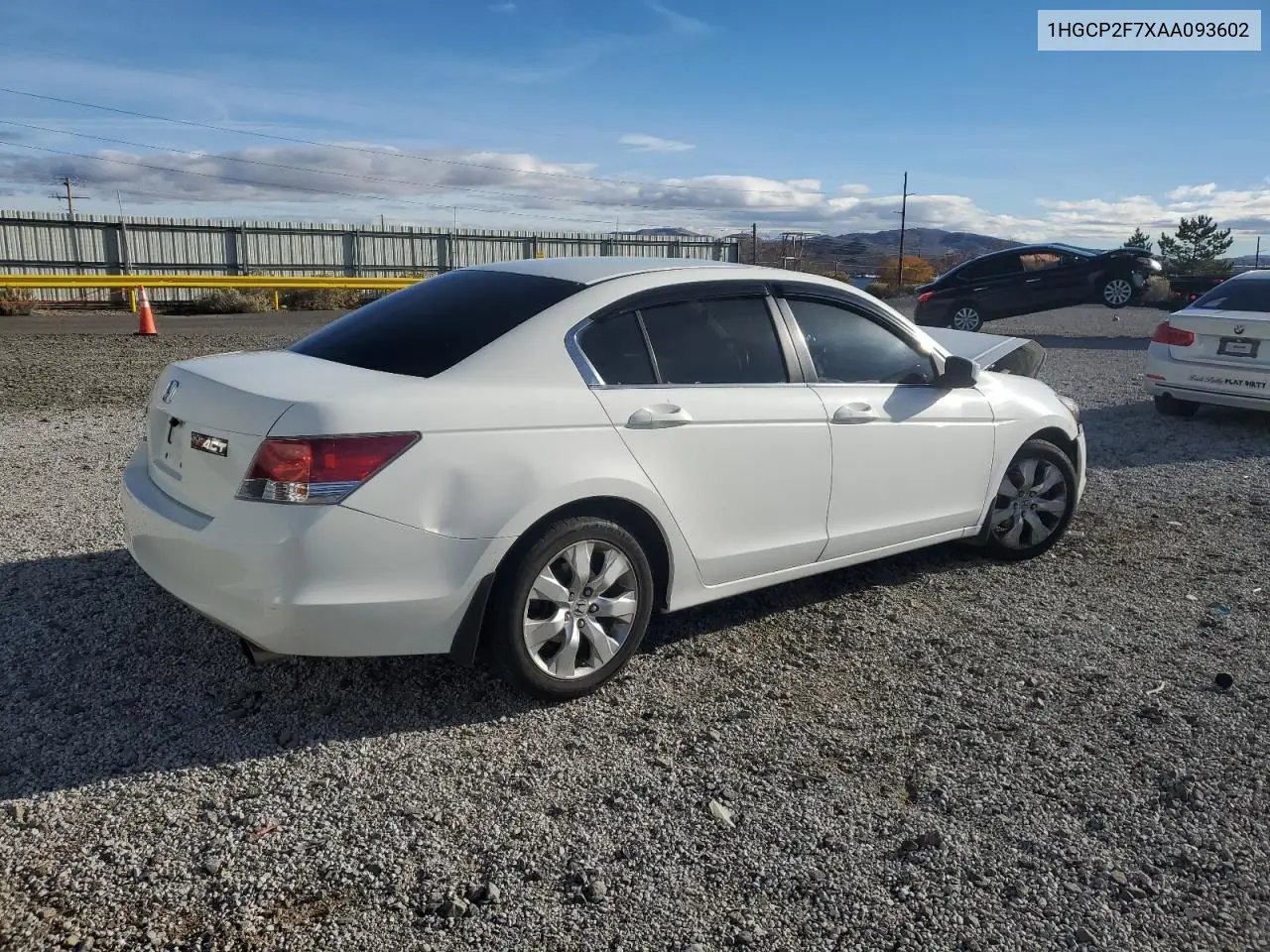 1HGCP2F7XAA093602 2010 Honda Accord Ex