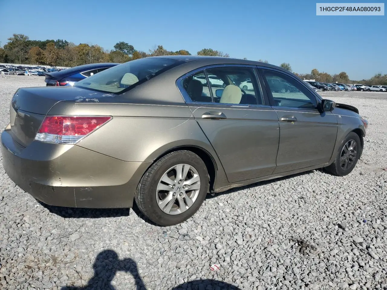 1HGCP2F48AA080093 2010 Honda Accord Lxp